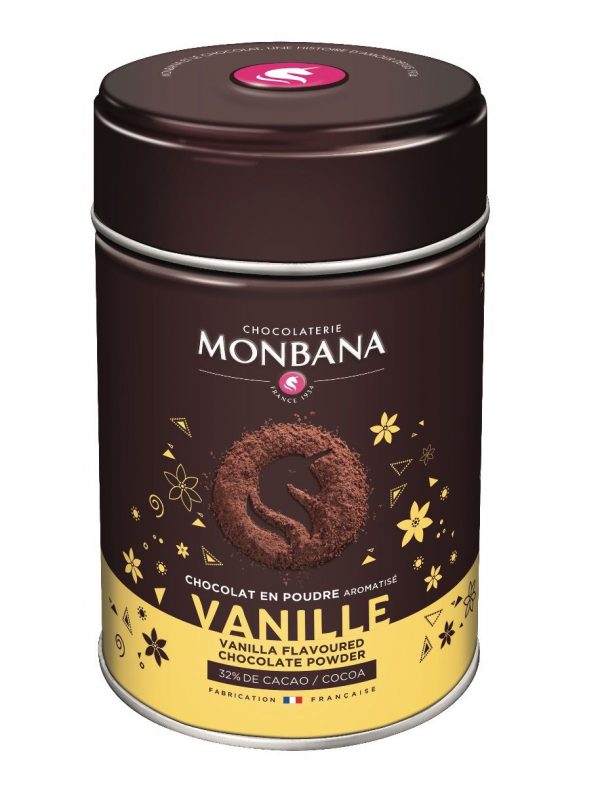 chocolat aromatisé vanille en poudre monbana
