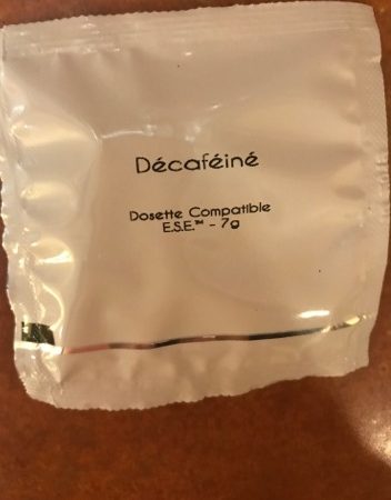 dosettes décaféiné boite