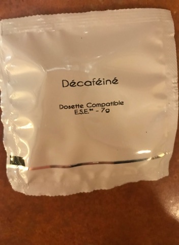 dosettes décaféiné boite